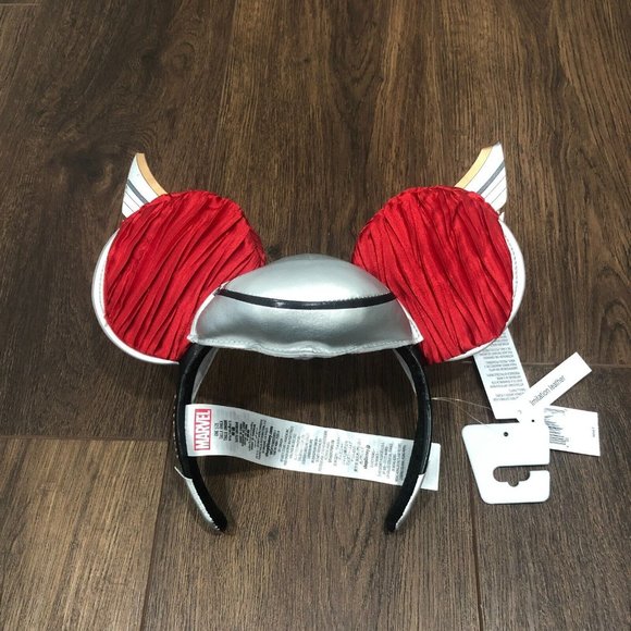 Disney Parks Mighty Thor Mickey Mouse Love and Thunder Ears Headband OSFM NWT - Picture 3 of 5